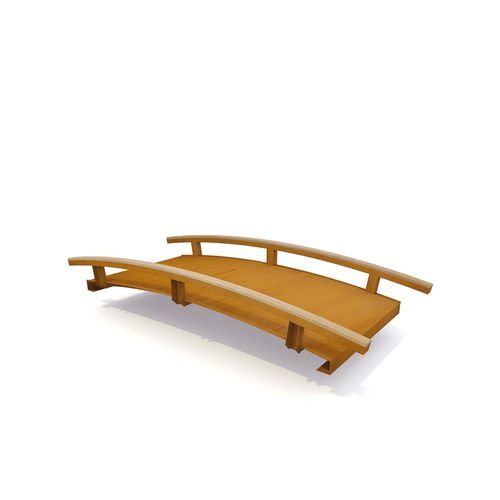 Pont en bois de feuillus - ZEN - Streetlife - en acier corten / en arc / piétonnièr