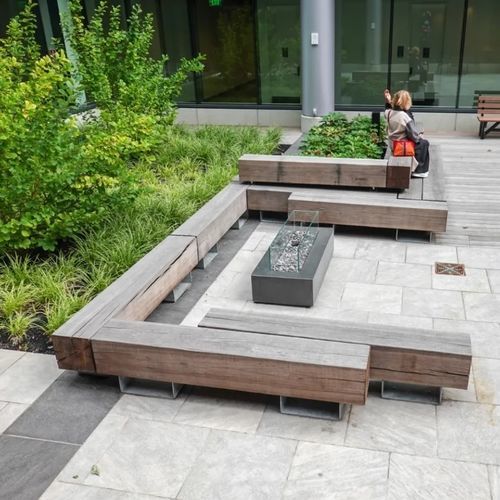 Banc en bois de feuillus - DRIFTER MEET&amp;LEARN - Streetlife - en bois / sans dossier / sans accoudoirs