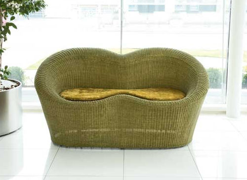 Canapé contemporain - GIADA - Dolcefarniente by DFN srl - vert / en rotin / en osier