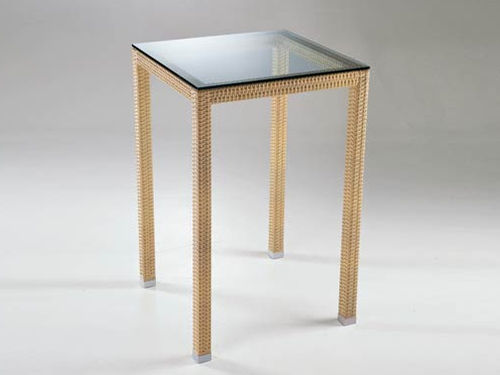 Table mange-debout contemporaine - PALINURO - Dolcefarniente by DFN srl - en résine tressée / rectangulaire / résidentielle
