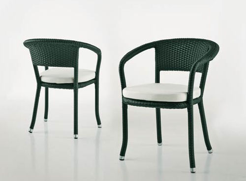 Chaise de jardin contemporaine - VIESTE - Dolcefarniente by DFN srl - en résine tressée / résidentielle / avec accoudoirs