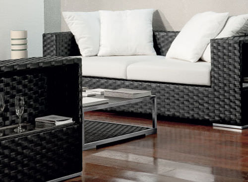 Canapé contemporain - DOMUS - Dolcefarniente by DFN srl - de jardin / en résine tressée / multicolore