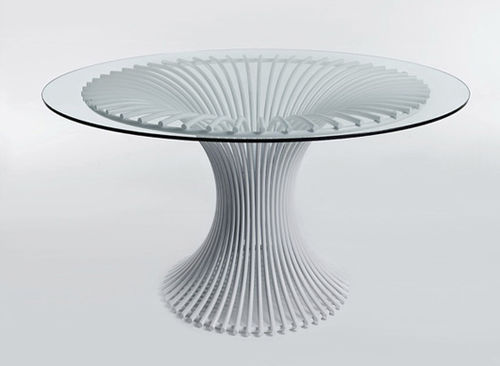 Table contemporaine - CALLA STEEL - Dolcefarniente by DFN srl - en acier / avec piètement en acier / ronde