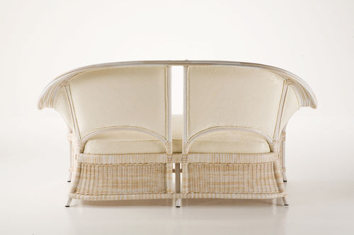 Canapé contemporain - ISABELLA - Dolcefarniente by DFN srl - en tissu / beige / en rotin