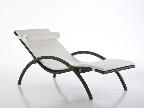 Bain de soleil contemporain - IBIZA - Dolcefarniente by DFN srl - en résine tressée / de jardin / blanc