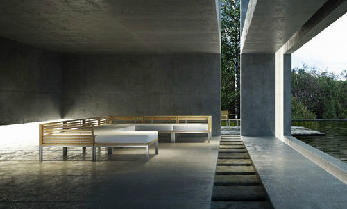 Canapé modulable - BEO - KENKOON - contemporain / d'extérieur / en tissu