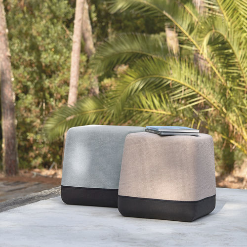 Pouf contemporain - Kumo - MANUTTI - en tissu / carré / tapissé