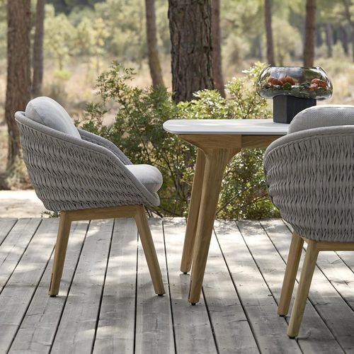 Chaise de salle à manger contemporaine - Sandua - MANUTTI - d'extérieur / en tissu / en corde