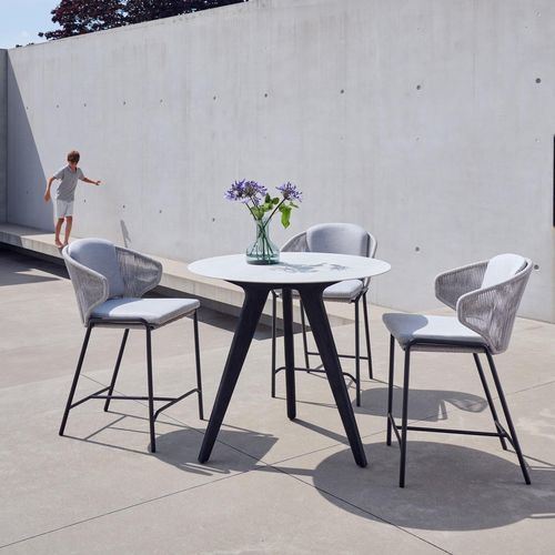 Chaise de bar contemporaine - Radoc  - MANUTTI - d'extérieur / en tissu / en corde