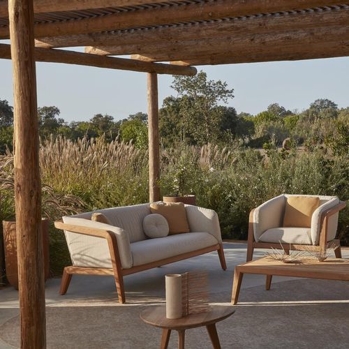 Canapé contemporain - Sunrise  - MANUTTI - d'extérieur / en Batyline® / avec accoudoirs