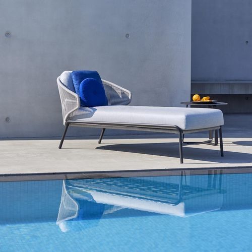 Bain de soleil contemporain - Radoc - MANUTTI - en tissu / en acier inoxydable / en corde