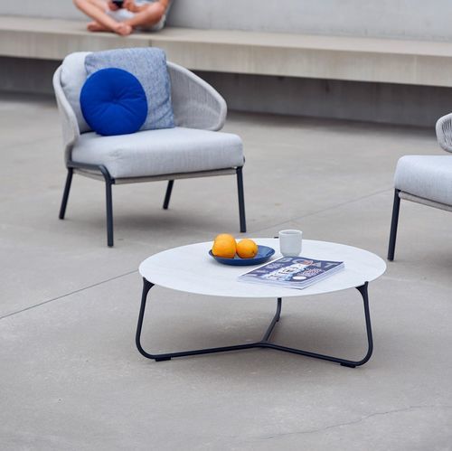 Table basse contemporaine - Mood  - MANUTTI - en teck / en céramique / en HPL