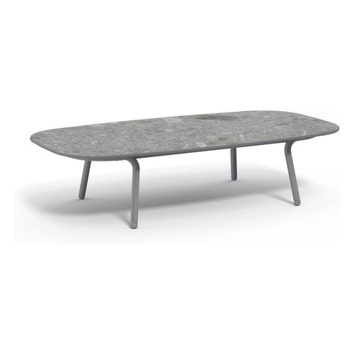 Table basse contemporaine - Minus  - MANUTTI - en céramique / avec piètement en aluminium / rectangulaire