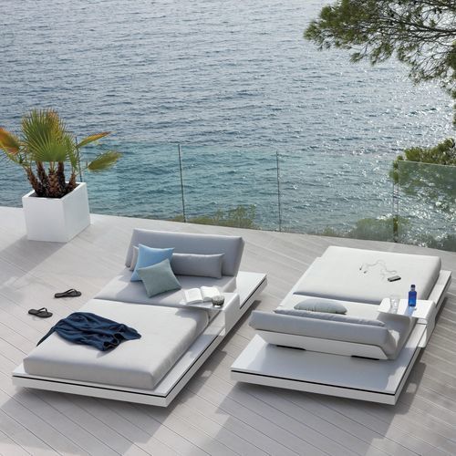 Bain de soleil contemporain - Elements  - MANUTTI - en tissu / en aluminium / en acrylique