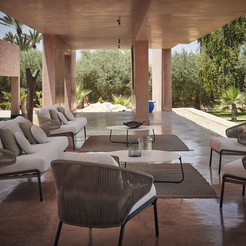 Tapis contemporain - Twist  - MANUTTI - uni / en Textilene® / rectangulaire