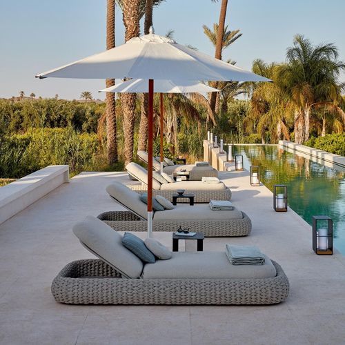 Bain de soleil contemporain - Kobo  - MANUTTI - en tissu / en aluminium / en corde