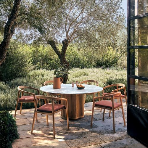 Table contemporaine - OGADO - MANUTTI - en bois / bois / en céramique