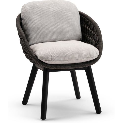 Chaise de salle à manger moderne - SANDUA - MANUTTI - pour extérieur / en tissu / en teck