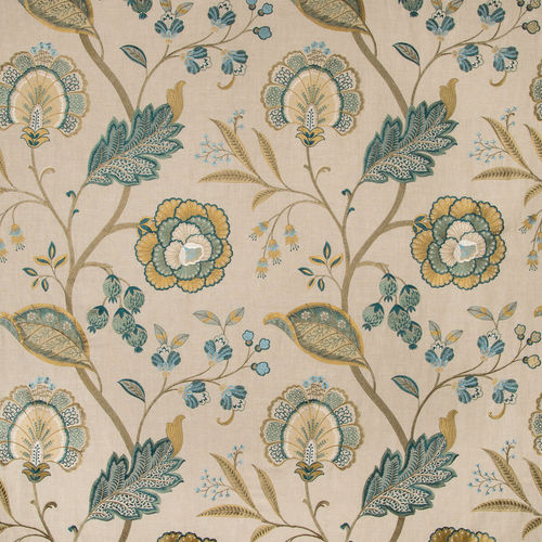 Tissu pour rideaux - ASTON EMBROIDERY - GP & J BAKER - à fleurs / en viscose