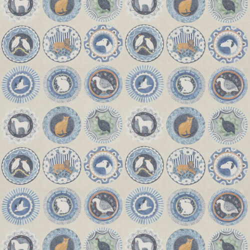 Tissu d'ameublement - ROBINA'S DINNER PARTY - GP & J BAKER - pour rideaux / à motif géométrique / à motif nature