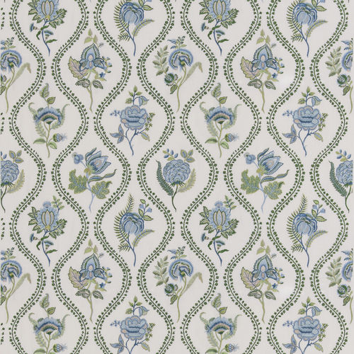 Tissu d'ameublement - BURFORD EMBROIDERY - GP & J BAKER - pour rideaux / à motif floral / en polyester