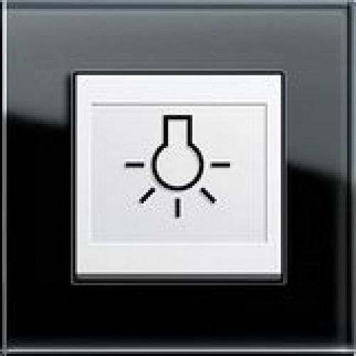 Interrupteur à bouton poussoir - SWITCH WITH TOUCH SYMBOLS - Gira - encastré / en thermoplastique / contemporain