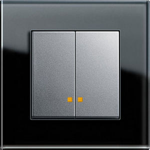 Interrupteur à bouton poussoir - CONTROL SWITCH  - Gira - encastré / double / contemporain