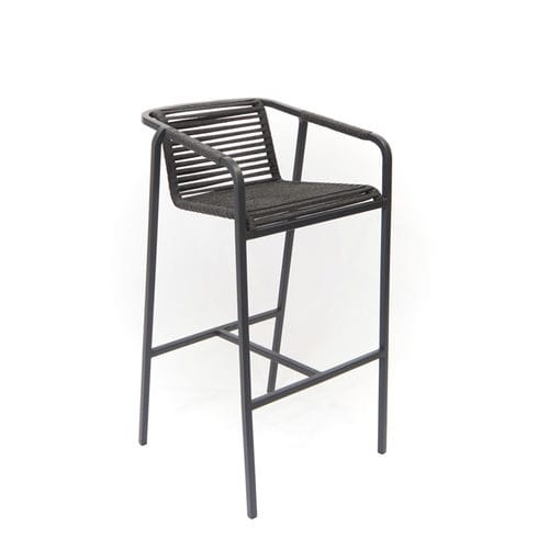 Chaise de bar contemporaine - SUITE - FISCHER MÖBEL - d'intérieur / d'extérieur / en aluminium