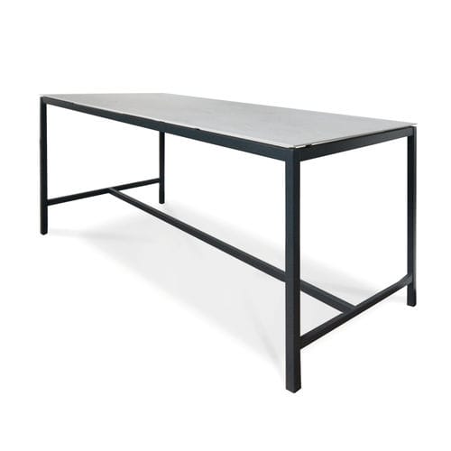 Table mange-debout contemporaine - SUITE - FISCHER MÖBEL - en stratifié / en céramique / avec piètement en acier inoxydable