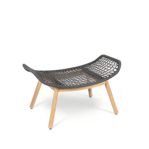 Repose-pied contemporain - WING LIGHT - FISCHER MÖBEL - en teck / en aluminium / en corde