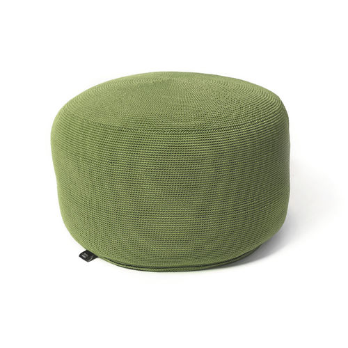 Pouf contemporain - FISCHER MÖBEL - en tissu / rond / imperméable