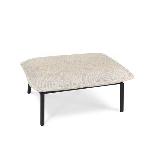 Ottoman contemporain - LUNA - FISCHER MÖBEL - en acier inoxydable / en Sunbrella® / rectangulaire
