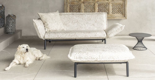 Canapé modulable - LUNA - FISCHER MÖBEL - contemporain / d'extérieur / en textile résistant à l'eau