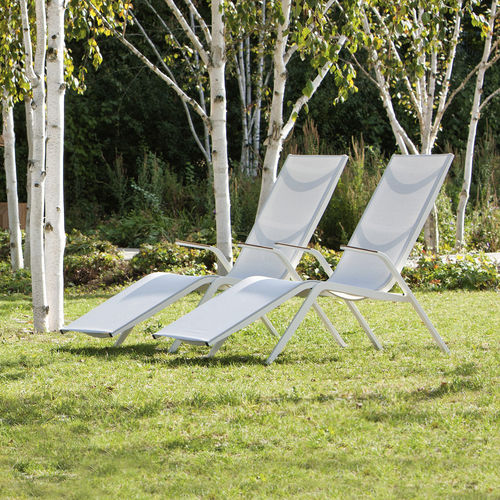 Bain de soleil contemporain - ATLANTIC - FISCHER MÖBEL - en tissu / en aluminium / de jardin