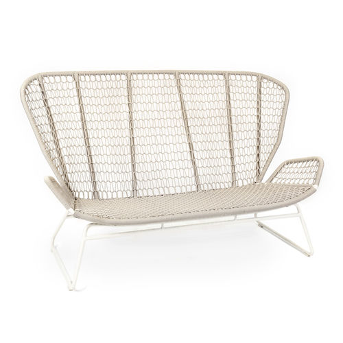 Canapé contemporain - WING LIGHT RELAX - FISCHER MÖBEL - d'extérieur / en corde / beige