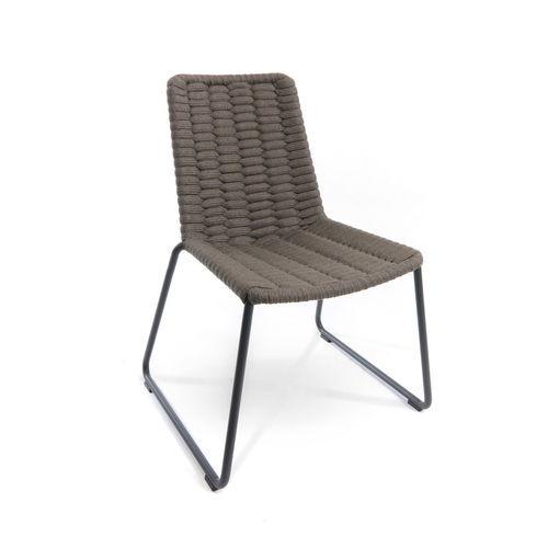 Chaise de jardin contemporaine - WING - FISCHER MÖBEL - d'extérieur / en corde / avec piètement en aluminium