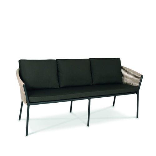 Banc de jardin contemporain - COSMO - FISCHER MÖBEL - en aluminium / en corde / en tissu