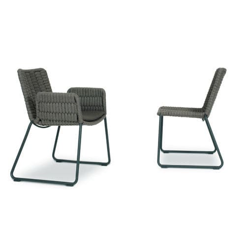 Chaise de jardin contemporaine - WING - FISCHER MÖBEL - d'extérieur / d'intérieur / en corde