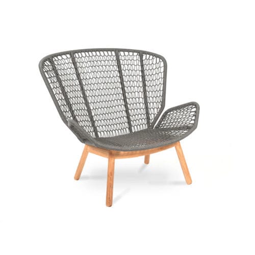 Fauteuil contemporain - WING LIGHT RELAX - FISCHER MÖBEL - en corde / en aluminium / avec coussin amovible