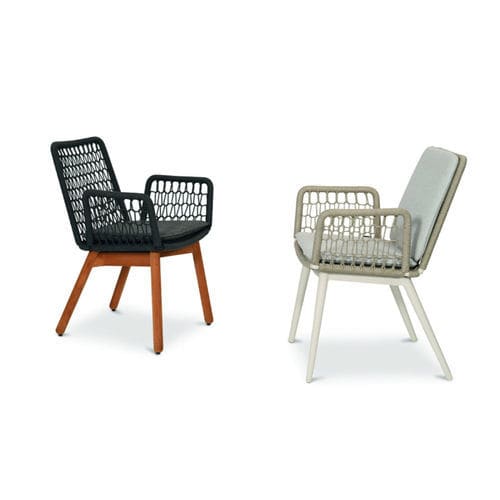 Chaise de jardin contemporaine - WING LIGHT - FISCHER MÖBEL - d'extérieur / en osier / en corde