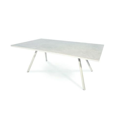 Table contemporaine - TESO - FISCHER MÖBEL - en teck / en stratifié / en céramique