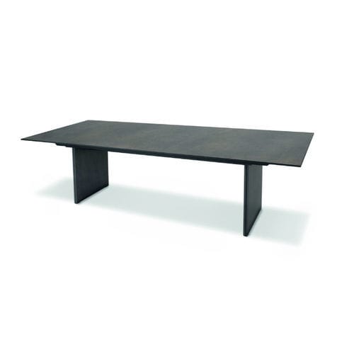 Table à manger contemporaine - DOPPIO - FISCHER MÖBEL - en céramique / avec piètement en céramique / rectangulaire