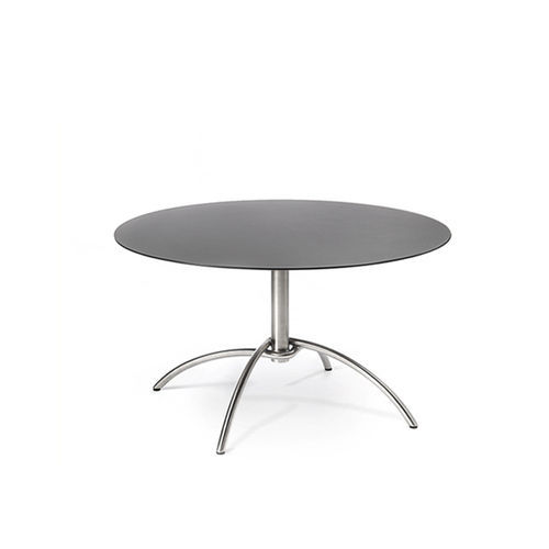 Table bistrot contemporaine - TAKU - FISCHER MÖBEL - en stratifié / en céramique / avec piètement en acier inoxydable