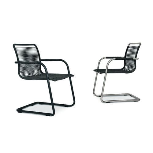 Chaise contemporaine - SWING   - FISCHER MÖBEL - de jardin / en teck / en tissu
