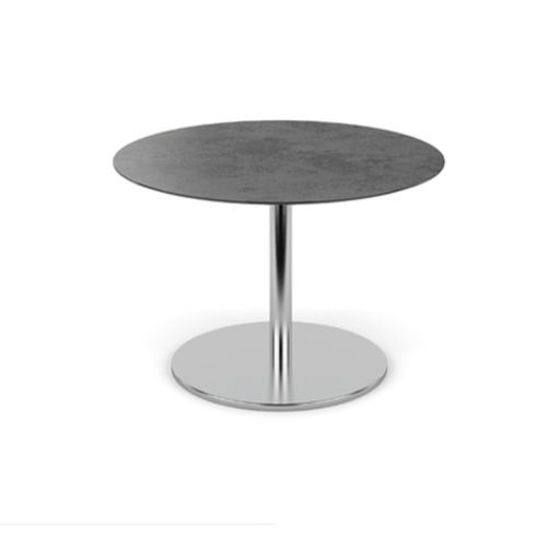Table bistrot contemporaine - SWING - FISCHER MÖBEL - en ciment / en stratifié / avec piètement en acier inoxydable