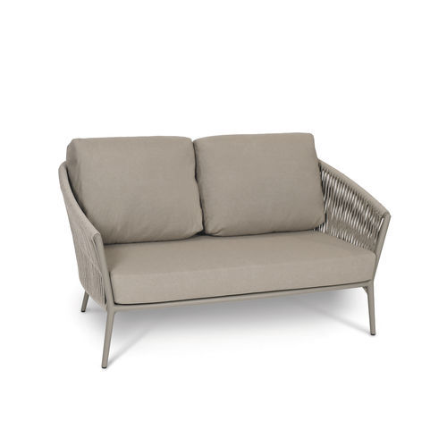 Banc de jardin contemporain - COSMO - FISCHER MÖBEL - en aluminium / en corde / en tissu