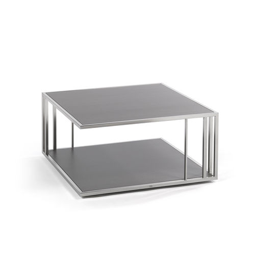Table basse contemporaine - SUITE LOUNGE - FISCHER MÖBEL - en céramique / avec piètement en acier inoxydable / rectangulaire