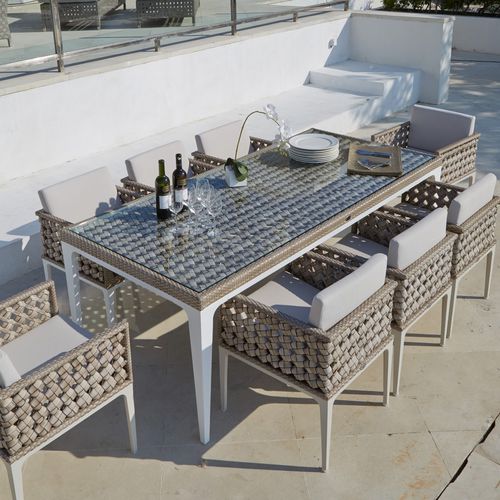 Table contemporaine - HEART - SKY LINE DESIGN - en métal / en coquillages / avec piètement en métal
