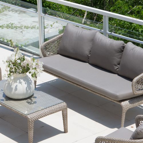 Canapé contemporain - JOURNEY - SKY LINE DESIGN - de jardin / en tissu / 3 places