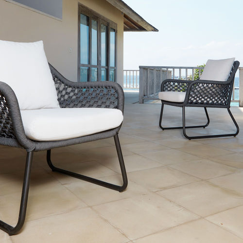 Fauteuil contemporain - KONA  - SKY LINE DESIGN - en tissu / en corde / en métal